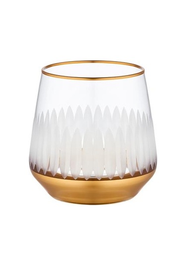 Decorıum Cam 6 Lı Viski Bardağı Sunflower M01226 Altın