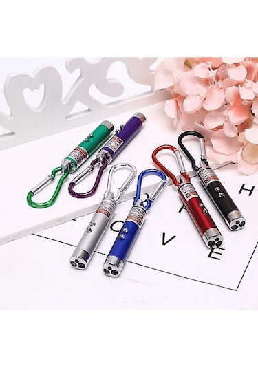 Pribor Kedi Lazer Oyuncak Anahtarlık 2 Fonksiyonlu