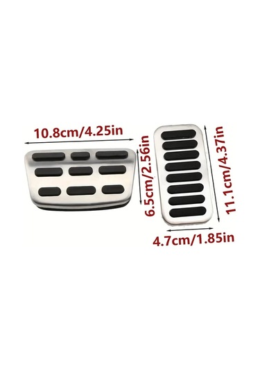 Xuweiwei Hyundai Kona Kauai Os Sx2 2018-2025 Paslanmaz Çelik Kaymaz Tabanlık Pedal