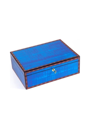 Madrona Humidor / Puro Saklama Kutusu - Mavi