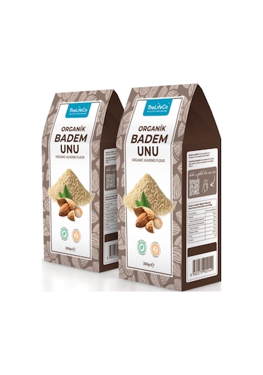 TheLifeCo Organik Badem Unu 2 x 250 G