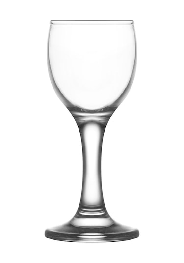 LAV Misket Cam Likör Kadehi 6'lı 55 ml Ayaklı (Şerbet Bardağı )