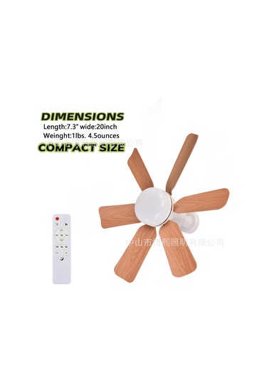 Uzaktan Kumandalı E27 Çıkarılabilir Kanatlar Ev Tipi Modern Işıklı Tavan Vantilatörü 40w Beyaz