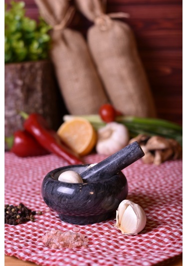 Morlero - Mermer Havan Siyah