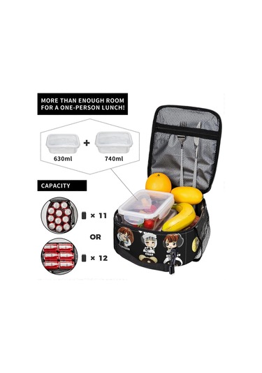 Anime Stray Kids 4 - 2 Öğle Yemeği Çantası Termal Taşınabilir Öğle Yemeği Kutusu Yalıtımlı Çanta Soğutucu Çantalar Yetişkinler İçin Ofis Piknik İş Hediyeleri 0564 Çok Renkli