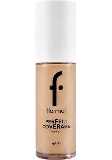 Flormar Perfect Coverage Yoğun Kapatıcı Su Bazlı Fondöten (Sıcak Alt Ton) -113 Medium Beige -8682536058308