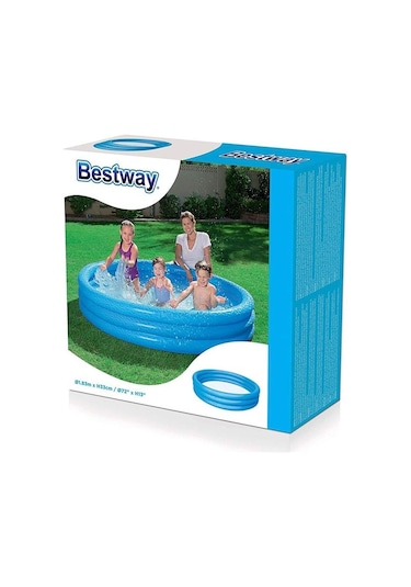 Bestway Havuz183 x 33cm Düz Zemin 3 Böl (51027) Yeşil