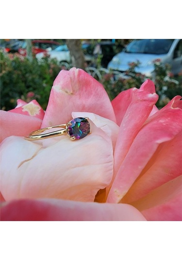 2.60Ct Lopez Tek Taş 925 Ayar Gümüş Yüzük-Tek Taş 925 Ayar Gümüş - 552948873