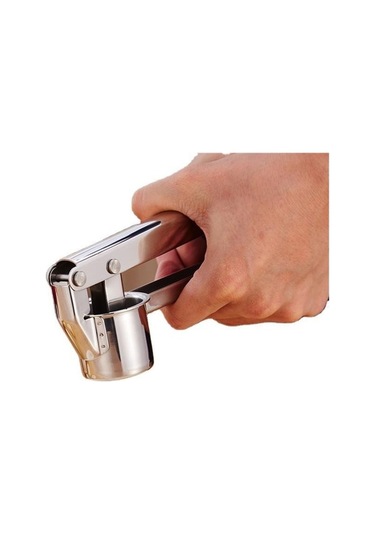 Pazly Cbtx Paslanmaz Çelik Kalın Sarımsak Ezicisi Manuel Sarımsak Presi Gümüş