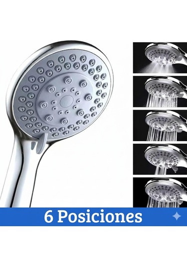 Duş Başlığı 5 Farklı Jet Yüksek Basınç Su Tasarrufu Kurulumu Kolay Sıla Renk Detayları Krom