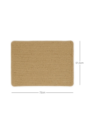 Ocean Home Textile Jüt Halat Çok Amaçlı Dekoratif İç Dış Kapı Önü Paspası 72 x 51,5 CM