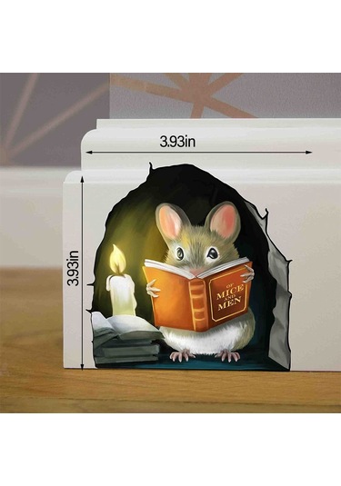 Fare Deliği Duvar Stickerı 3d Çıkartmalar 8 8 8 Diğer