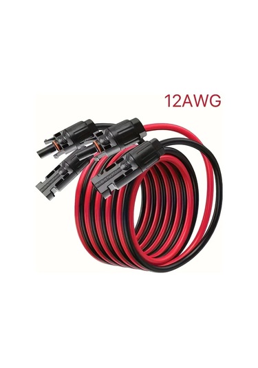 Xuweiwei 5m Mc4 Sarj Kablosu 12awg Uv Direncli Guclu Solar Panel Kablosu Erkek Disi Konnektor