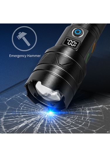 Cbtx A06-a 20w Parlak Lazer 5 Modlu El Feneri Alüminyum Alaşımlı Su Geçirmez Açık Kamp Yürüyüş Meşalesi