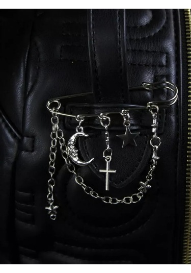 Slubov'u Büyük Dekoratif İğneli Broş Yıldız, Büyük Dekoratif İğneli Broş Ay 230061432 Gri