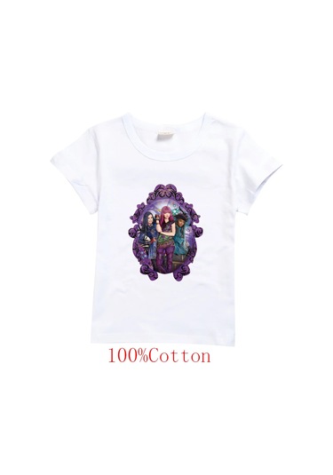 Mınıso Çocuk Karikatür Baskılı T-shirt - Erkek Ve Kız Çocuklar İçin Casual Tişörtgümüş Gümüş