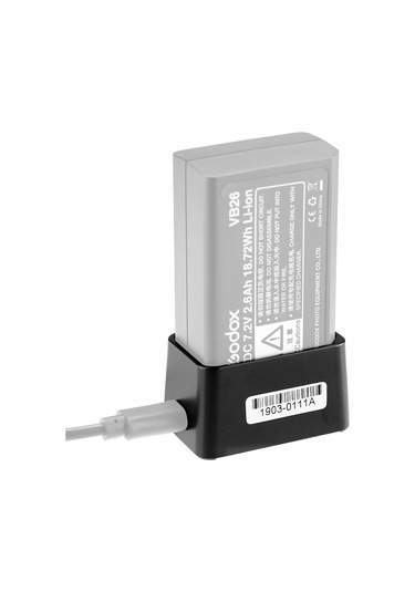 Singree Godox V1 Serisi Flaş Pilleri İçin Usb Şarj Cihazı - 8.4v Çıkış, Type-c Girişli