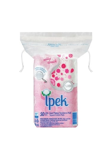 İpek Kare Makyaj Temizleme Pedi 50'li