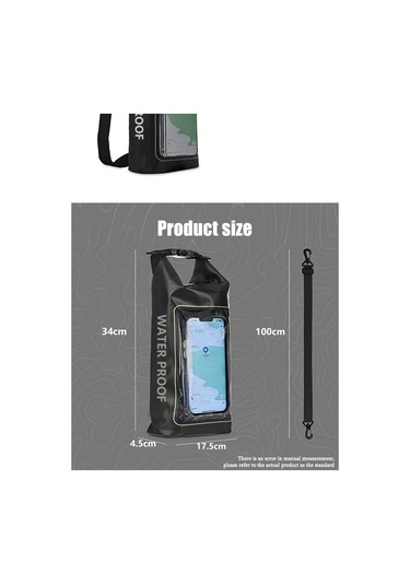 Vkemall 2l Pvc Su Geçirmez Sırt Çantası - Outdoor Ve Spor Aktiviteleri İçin Moda Ve Dayanıklı