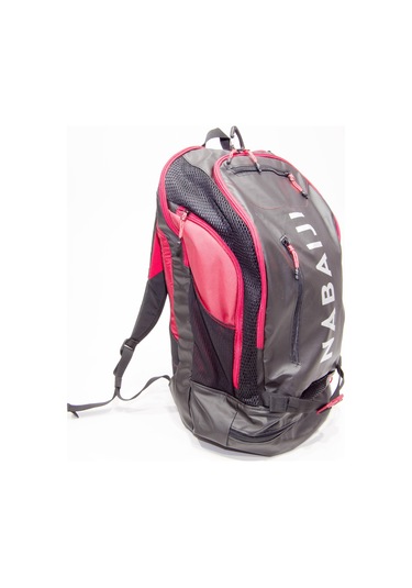 Unisex Siyah-Kırmızı 40 Lt Yüzücü Sırt Çantası 9 bölmeli Nabaiji Meridyendükkan Çok Renkli