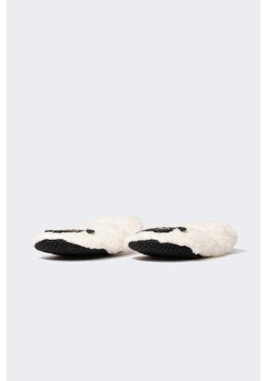 Defacto Kadın Kuzu Temalı Pelüş Ev Patiği V8033AZ24AUER2 Ekru