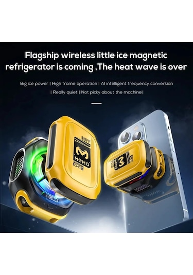 Memo Cx12 Manyetik Rgb Oyun Soğutucu, Pubg Için Powerbankli Kablo