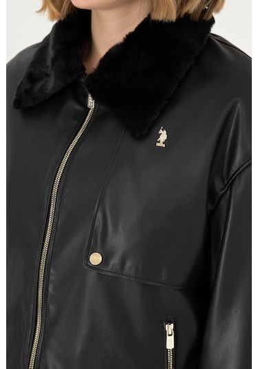 U.s. Polo Assn. Kadın Siyah Deri Mont-kaban 50297228-001 001sıyah U.s. Polo Assn. Kadın Siyah Deri Mont-kaban 50297228-001 001sıyah