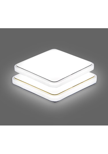 Mutfak Balkon Kare Ac220-v Led Tavan Lambası Beyaz - Gümüş Gümüş