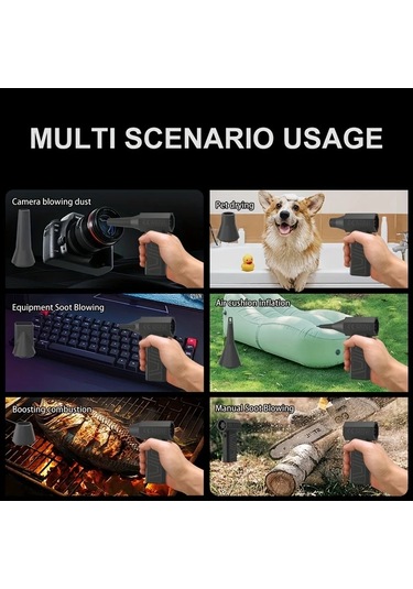 Xuweiwei 300000 Rpm Yüksek Hızlı Mini Turbo Fan Standard Şarj Edilebilir Pil Kompakt Taşınabilir Ev Ofis Laptop Oyun Outdoor Serinletici