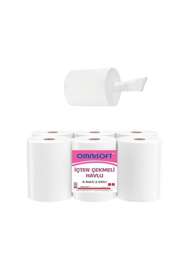 Omnisoft 10 Koli İçten Çekmeli Kağıt Havlu 60 Rulo