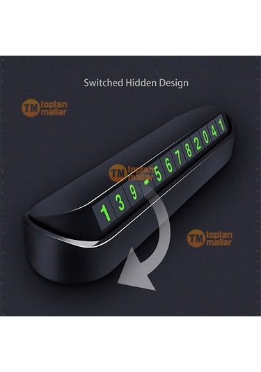 Araç için Park Telefon Numarası Fosforlu Numaratör Cam Aç Kapa