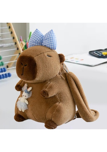 Suntek Capybara Sırt Çantası Günlük Sevimli Omuz Mavi Yay