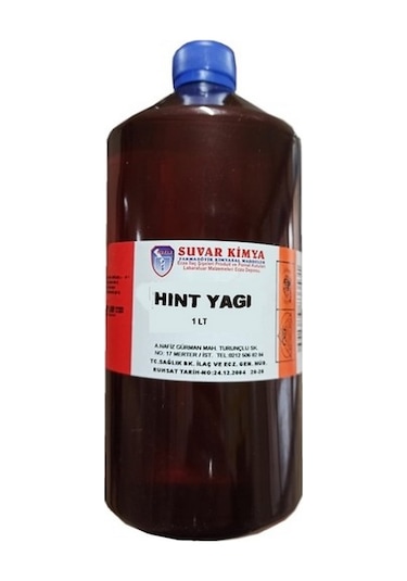 Suvar Kimya Hint Yağı 1 L