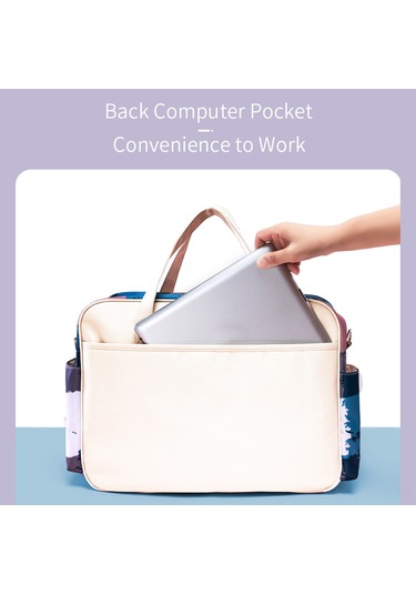 Wezone Moda Ve Pratik Bebek Bezi Çantası, Seyahat Ve Günlük Kullanım İçin Çok Fonksiyonlu Taşınabilir Tasarım Beyaz