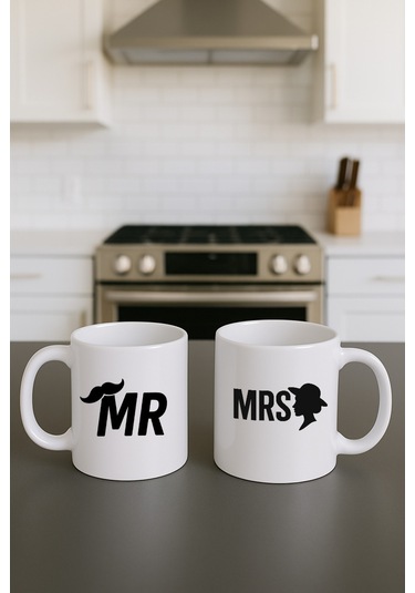 Sevgili Aşk Çift Kupa Bardak 2 Adet Mavi