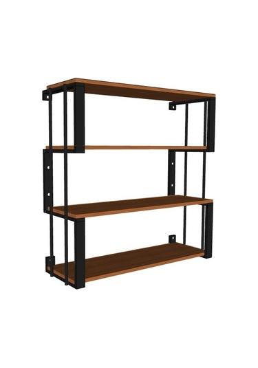 Rafburada Rafburada® 4 Raflı Dekoratif Ahşap Kitaplık.