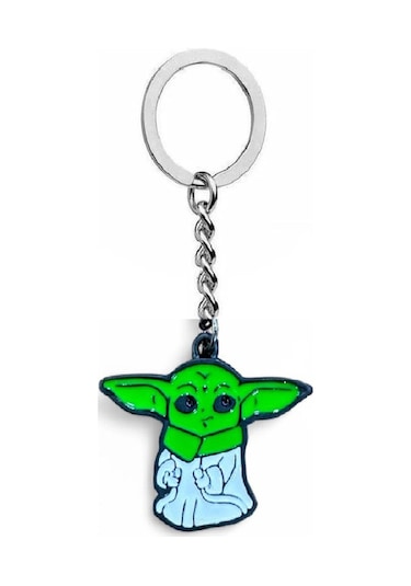 Star Wars Baby Yoda Grogu Figürlü Anahtarlık Sevimli Ve Dayanıklı Tasarım
