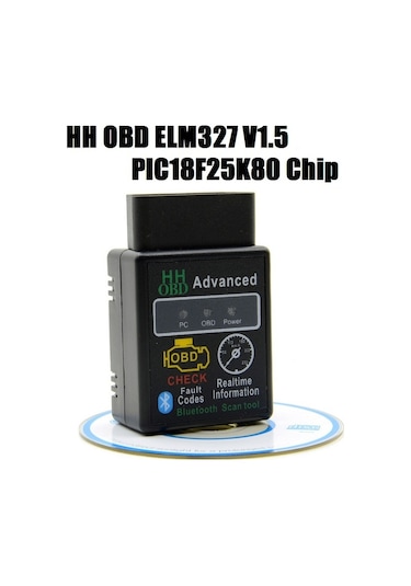 Hh Obd Bt-obd2 Elm327 Bluetooth Obd2 Tarayıcı Kod Okuyucu Wifi Adaptörü Hs Can Ve Ms Can-pıc18f25k80 V1.5