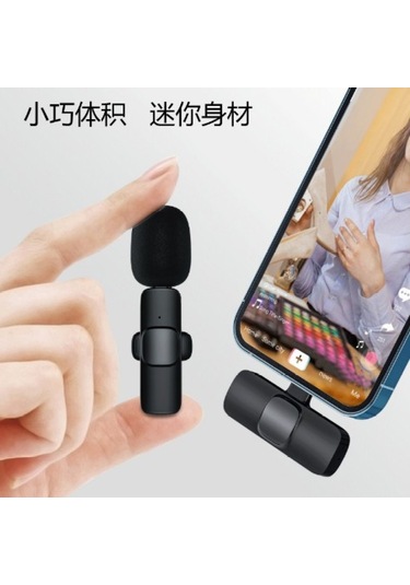 Skycıty Kablosuz Kravat Mikrofonu, 2.4g İle Çift Bağlantı