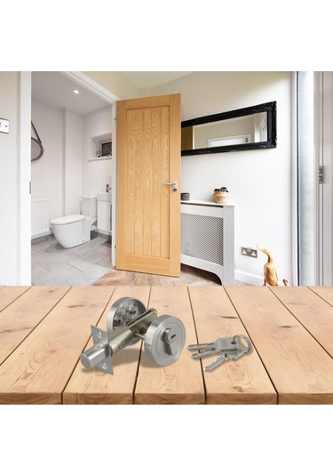 Homyl Kilitli Kapı Kilidi Tek Silindirli Modern Dış Giriş S