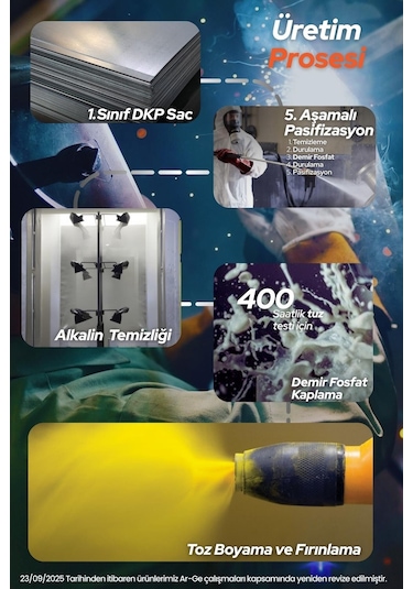 Kilitli 4'lü Metal Ayakkabılık - Siyah