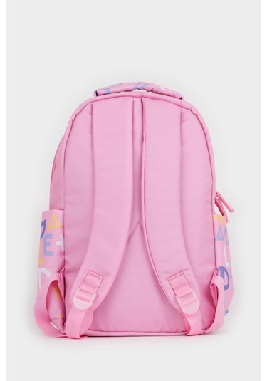 Defacto Kız Çocuk Baskılı Sırt Çantası F0571a8nspn22 Pembe