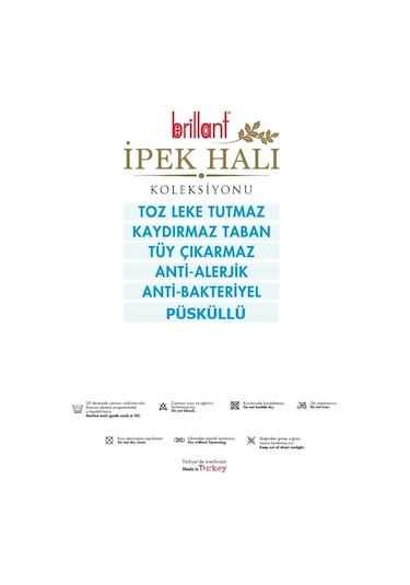 Brillant Ipek Latex Kaymaz Taban Halı-Tenda Hje11724.803-(90X300)