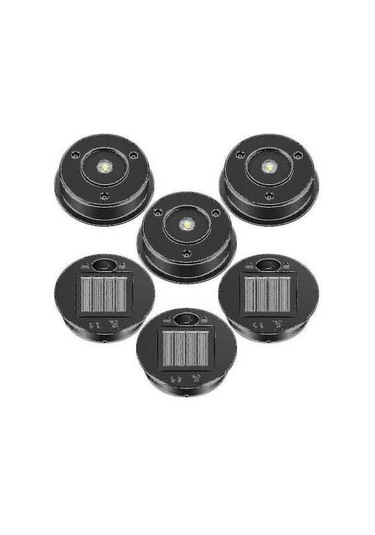 Bloomnest 6 Adet Güneş Enerjili Fener Kapak Işıkları, Out-a G1375 Uyumlu, Led Güneş Paneli, Su Geçirmez, Dış Mekan Işıkları Asorti Çok Renkli