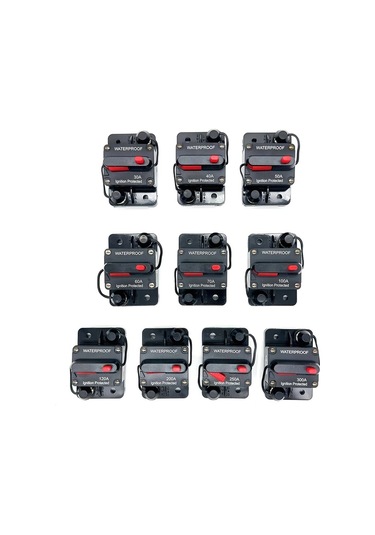 Motion003 70a 3 Adet Otomotiv Filtre Tutucuları 20a-300a Amp Su Geçirmez Otomatik Devre Kesici Anahtar Koruma Reset Otomotiv Tekne Devre Koruyucuları