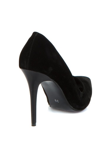 Fox Shoes Siyah Kadın Topuklu Ayakkabı 8922151902