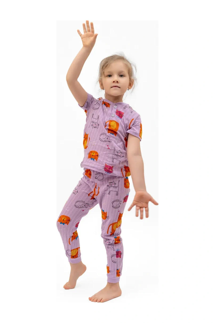 Abai Kids Çocuk Pijaması Pantolonlu Takım 2 Parça 364186903 Pembe