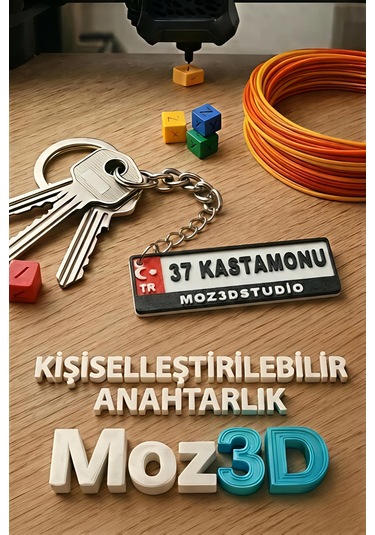 Kişiye Özel Kırmızı Plaka Anahtarlık