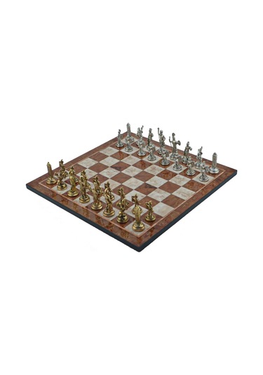 Gifthome Metal Satranç Takımı-seti Orta Yunan Parlak Taş Ve M