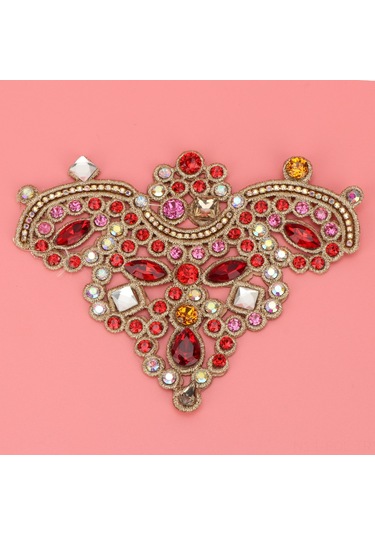 Padalink Kırmızı 08 Numara A Kaliteli Rhine Kristal Cam Taçlı, Giysi-ayakkabı-çanta Dekorasyonu, Yapıştır Veya Dikişle Uygulanabilir, 2 Adet/paket Dıy Aksesuar Çok Renkli